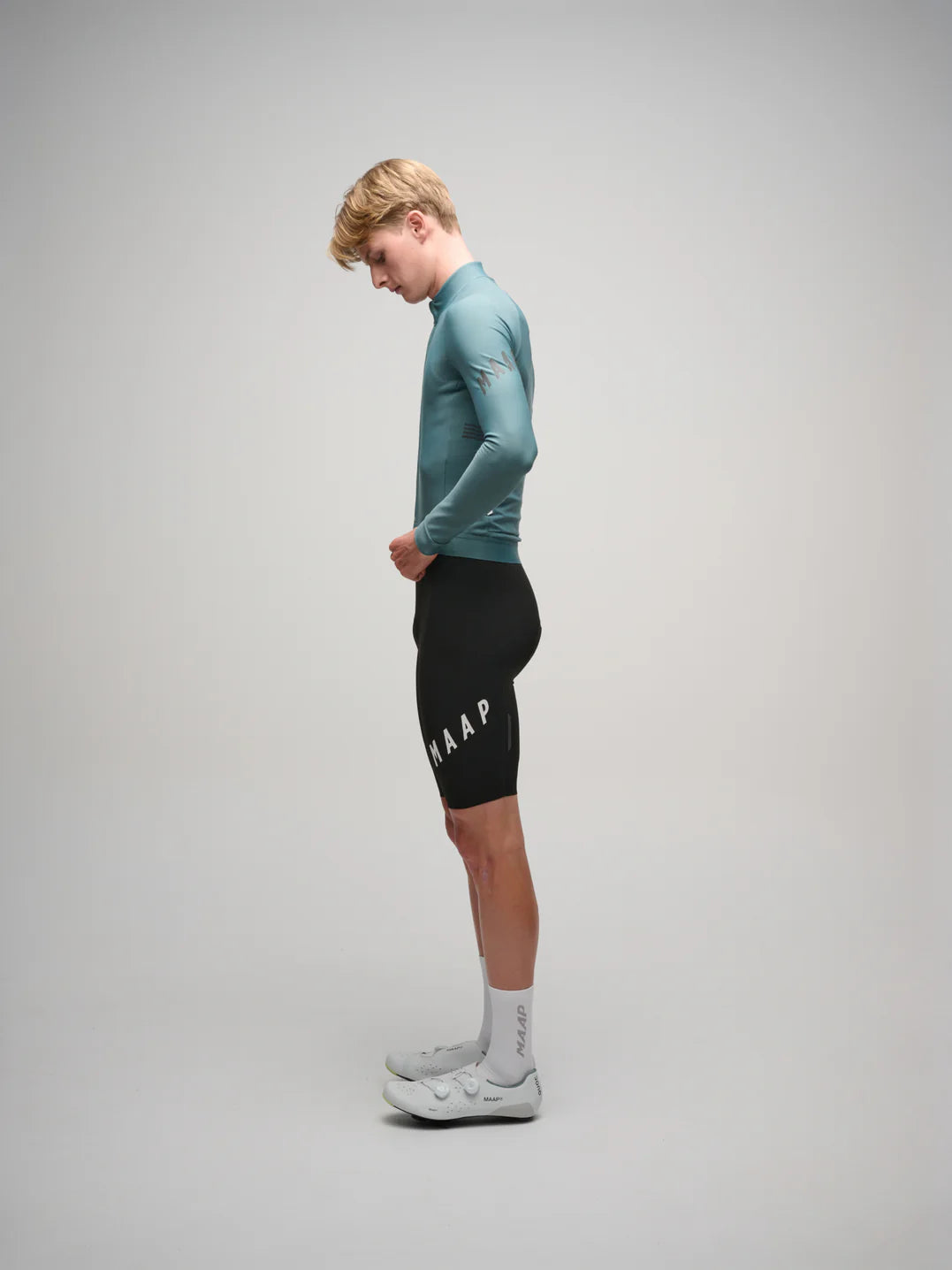 MAAP AEON Blaues Thermo-Langarmtrikot
