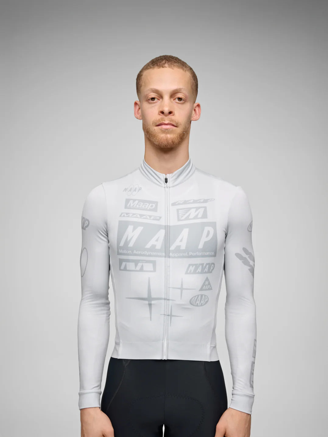 MAAP Drome Thermal LS Gray Long Sleeve Jersey