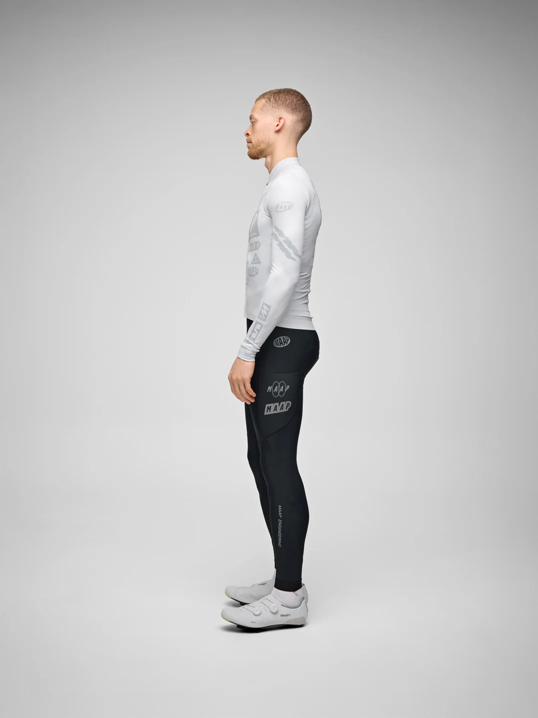 MAAP Drome Thermal LS Gray Long Sleeve Jersey