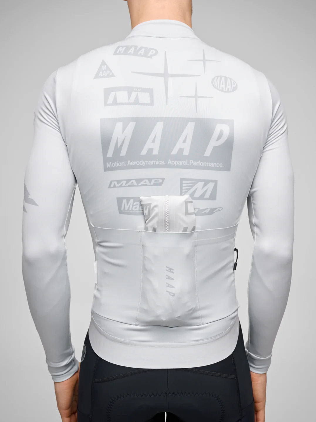 MAAP Drome Thermal LS Gray Long Sleeve Jersey