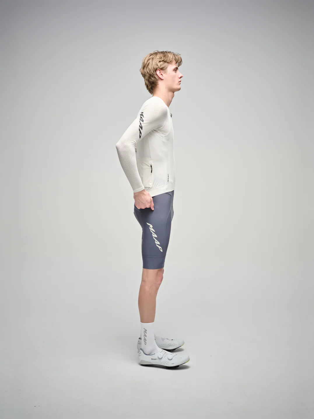 MAAP Emerge Langarmtrikot in Weiß