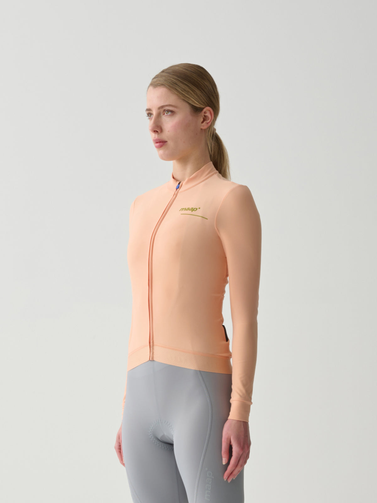 MAAP Damen Winter-Trainingstrikot Pfirsich