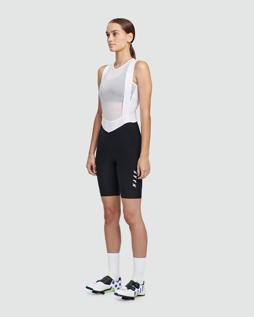MAAP Team Bib Evo Damenshorts schwarz und weiß