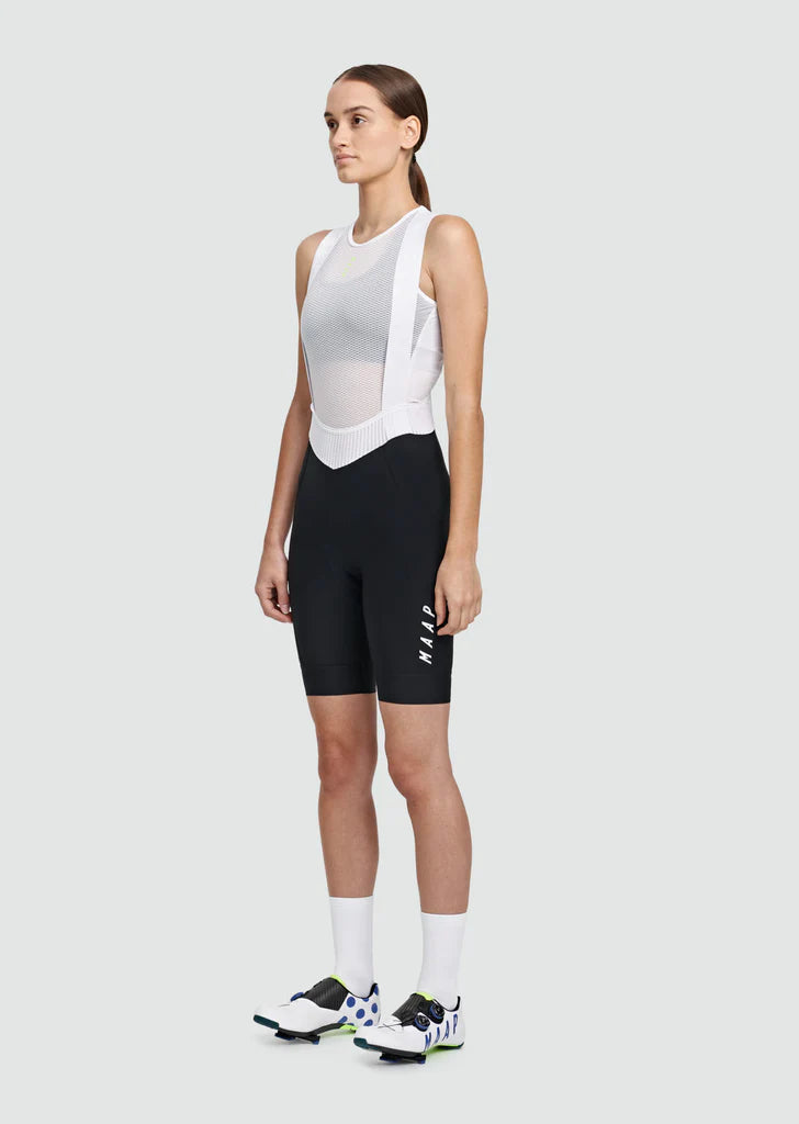 MAAP Team Bib Evo Damenshorts schwarz und weiß