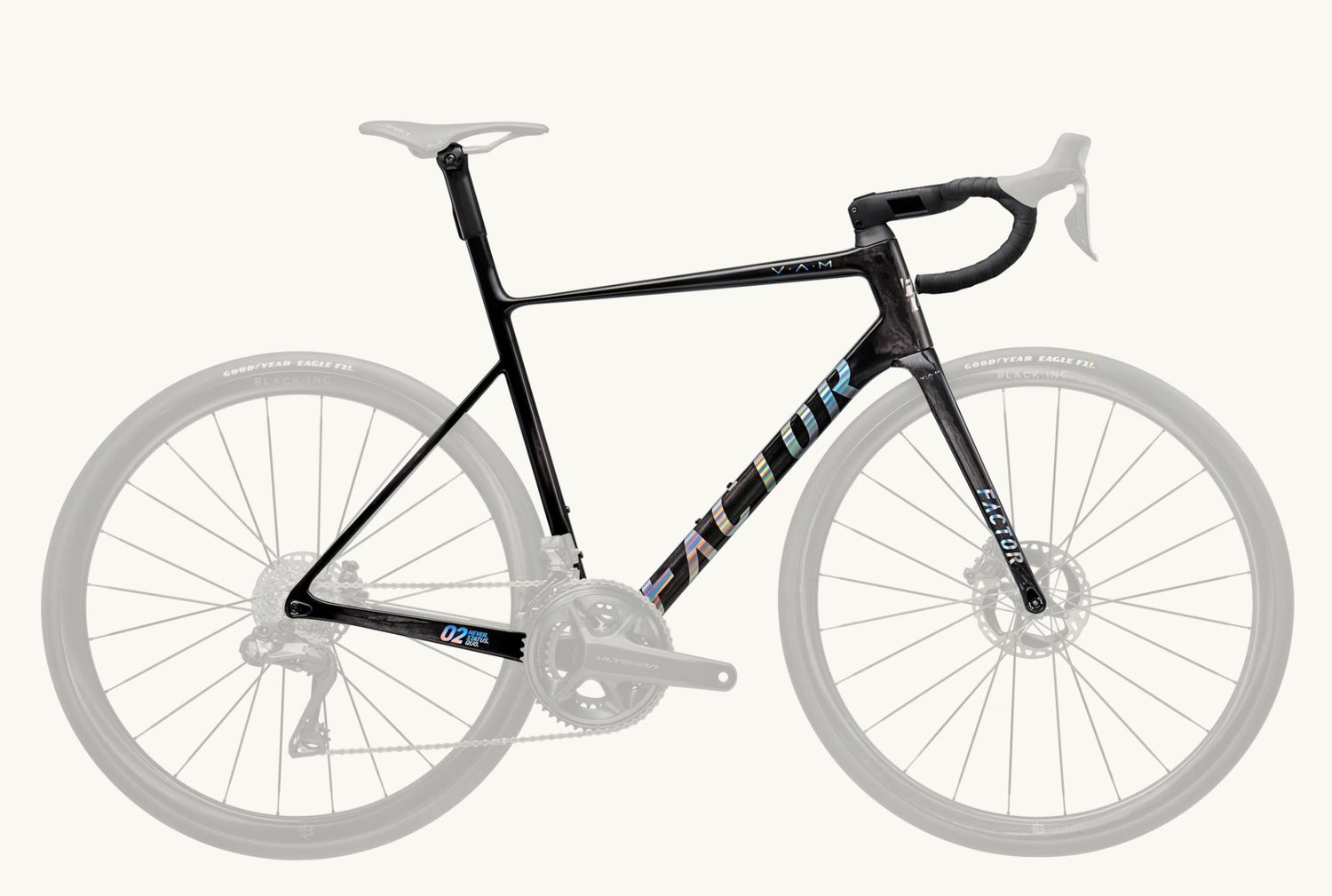 Bicicleta Factor O2 VAM Chrome - Premium pack