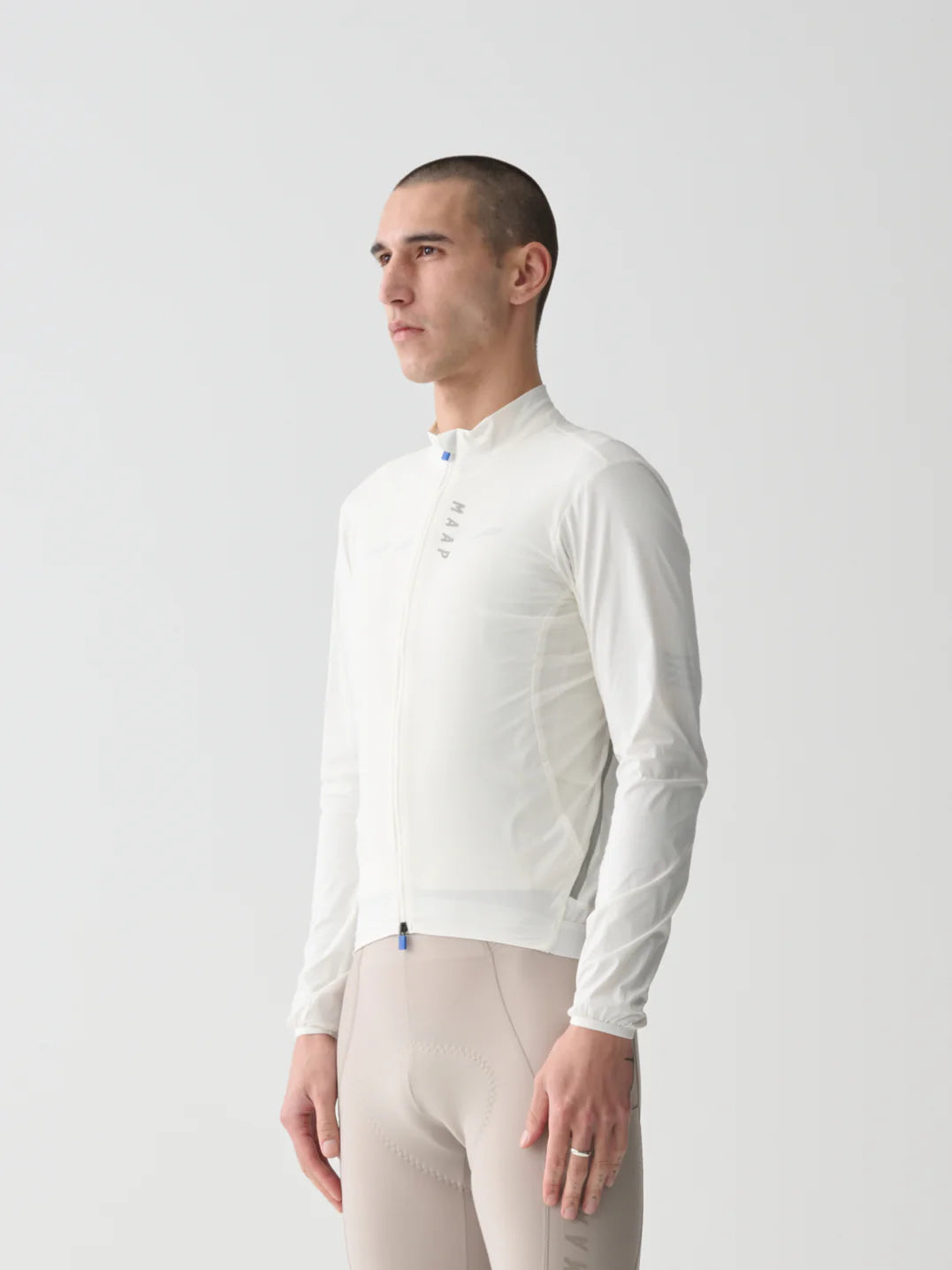 MAAP Team Flow white windbreaker jacket