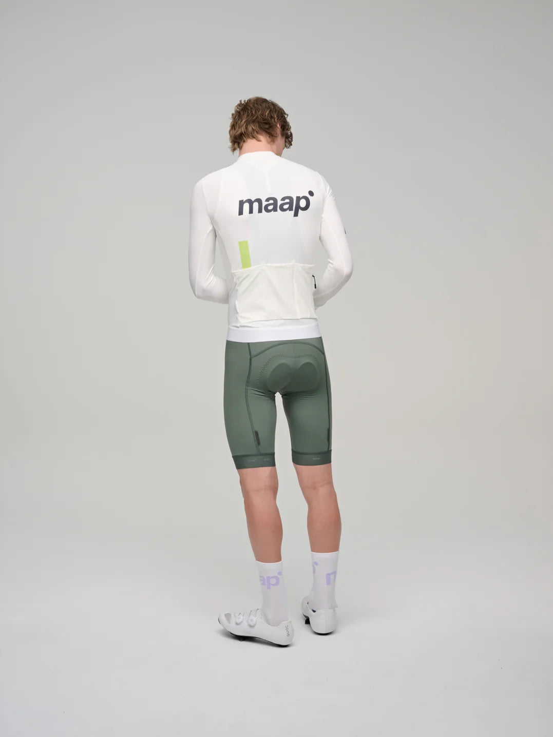 MAAP Langarm-Thermo-Trainingsjersey weiß