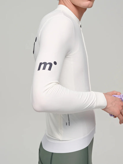 MAAP Langarm-Thermo-Trainingsjersey weiß