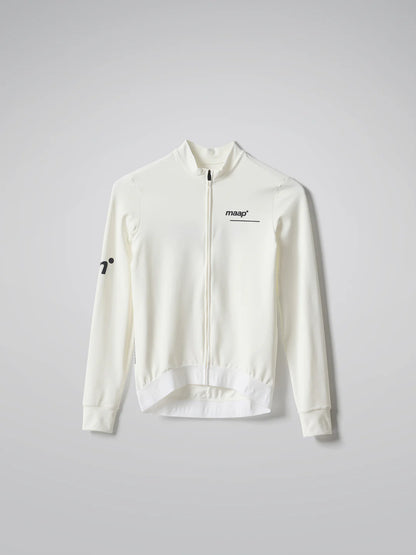 MAAP Langarm-Thermo-Trainingsjersey weiß
