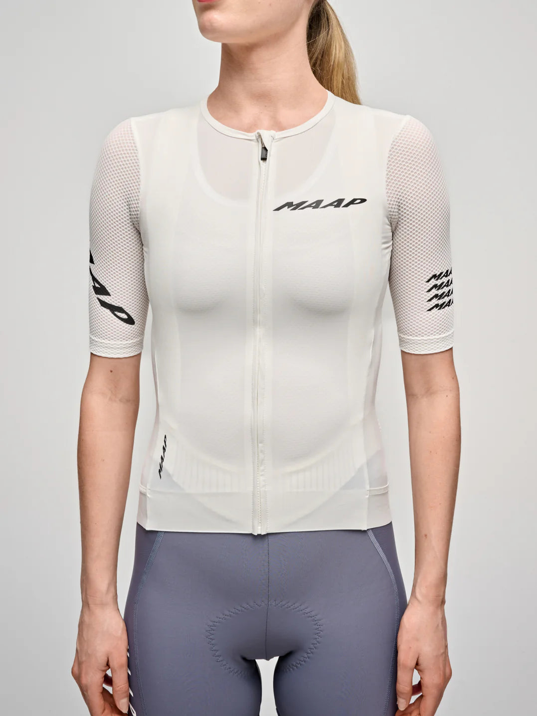 MAAP Emerge Kurzarmtrikot Damen weiß