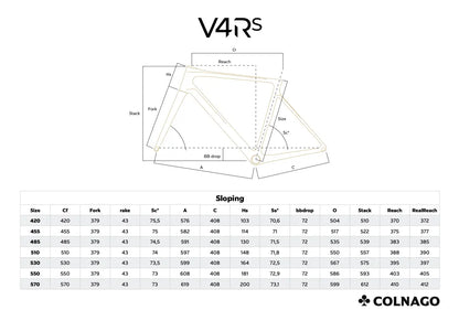 Colnago V4Rs bicycle frame kit