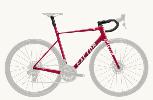 Bicicleta Factor O2 VAM 2023 Red Velvet - Premium pack
