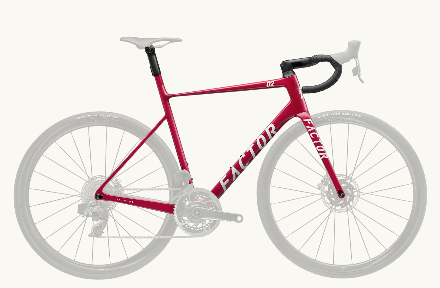 Factor O2 VAM 2023 Red Velvet Bicycle - Premium pack 