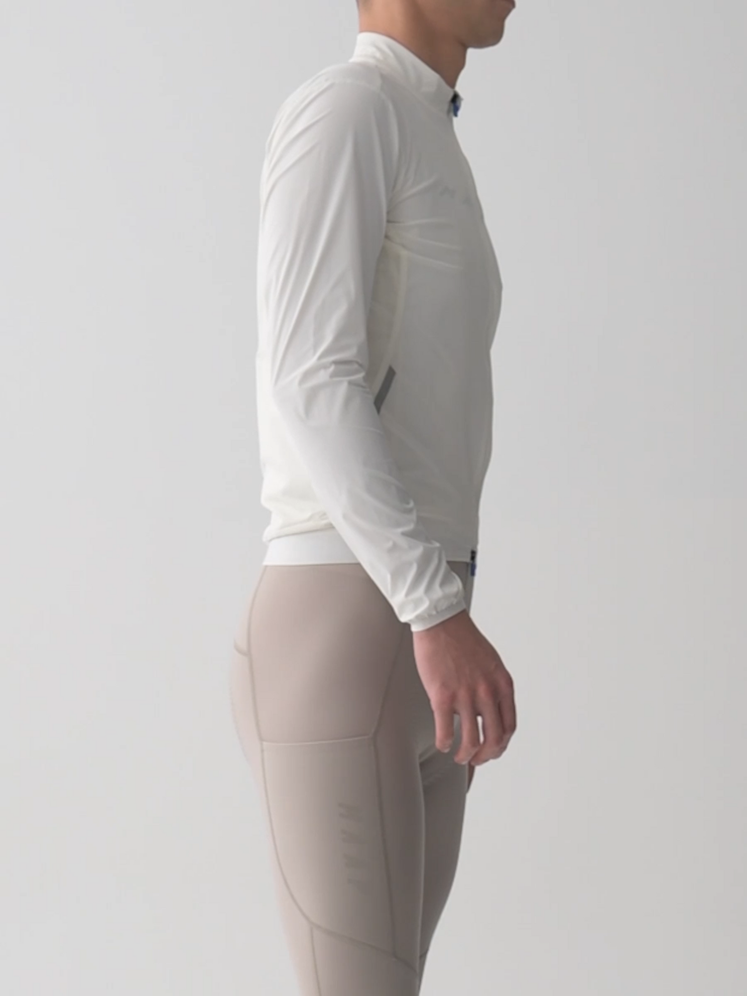 MAAP Team Flow white windbreaker jacket